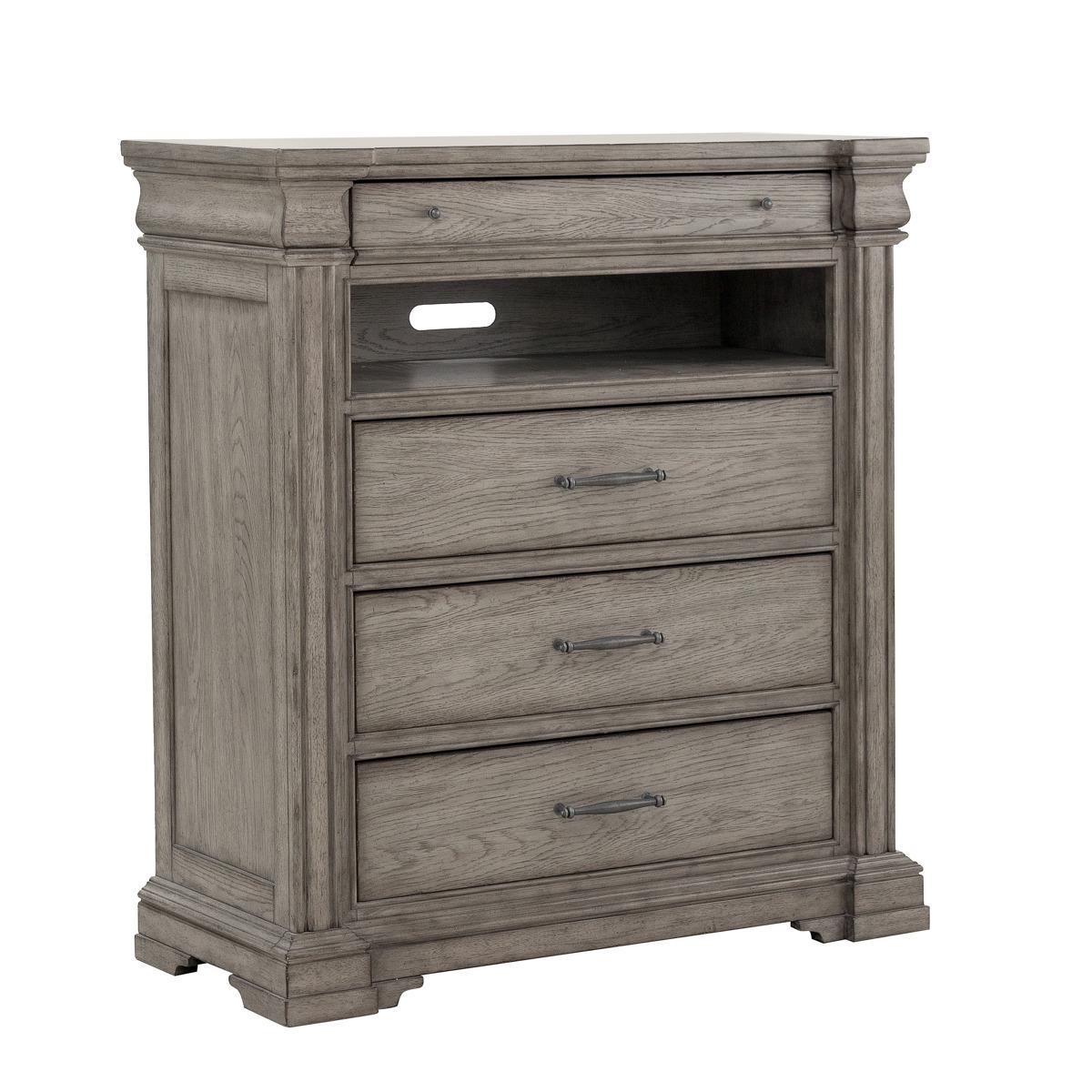 Pulaski Madison Ridge Media Chest in Heritage Taupe P091145 - Luxury Home Furniture (MI)