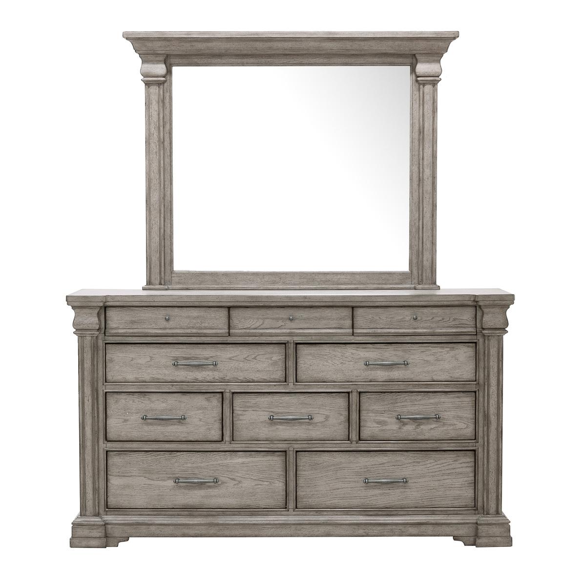 Pulaski Madison Ridge Mirror in Heritage Taupe - Luxury Home Furniture (MI)