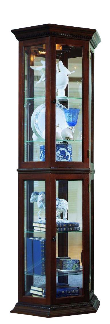 Pulaski Nut Brown II Curio - Luxury Home Furniture (MI)