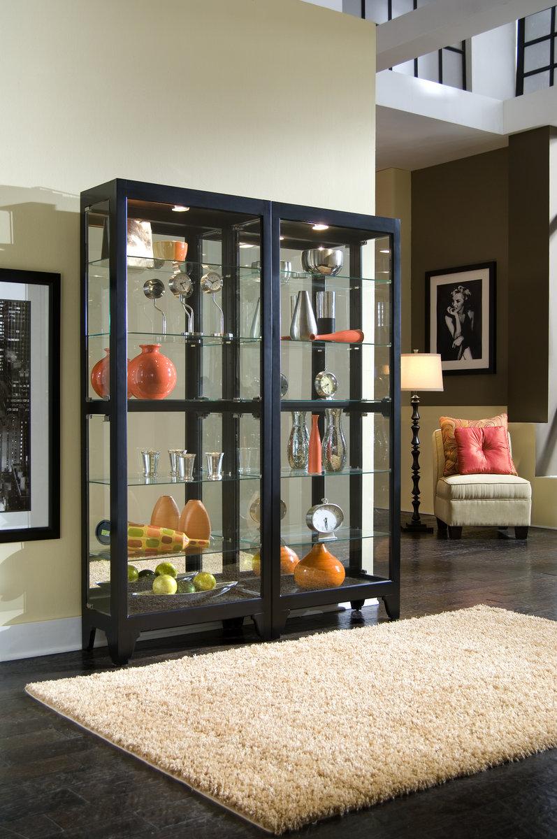 Pulaski Onyx Curio - Luxury Home Furniture (MI)