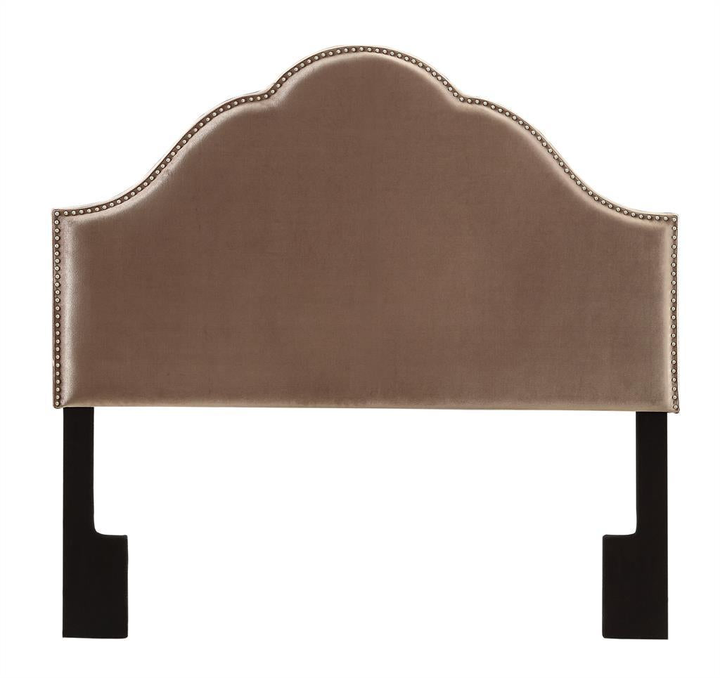 Pulaski Queen Glam Upholstered Headboard in Velvet Chrome - Luxury Home Furniture (MI)