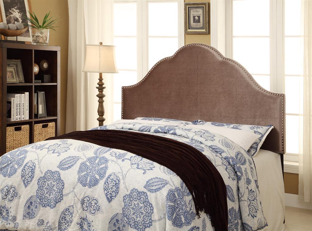 Pulaski Queen Glam Upholstered Headboard in Velvet Chrome - Luxury Home Furniture (MI)