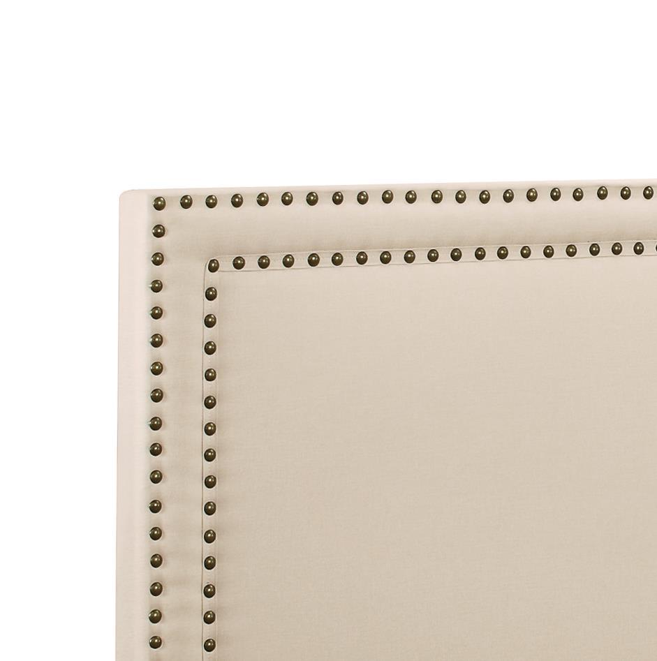 Pulaski Queen Upholstered Bed in Cream - Luxury Home Furniture (MI)