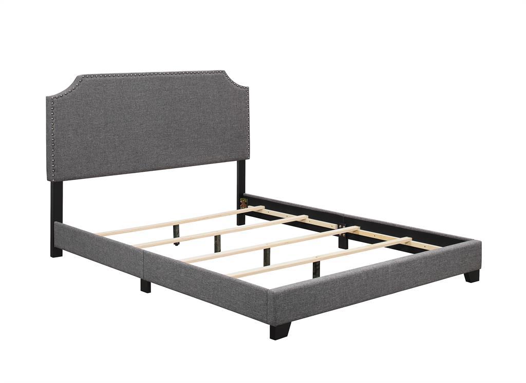 Pulaski Queen Upholstered Bed in Stone - Luxury Home Furniture (MI)