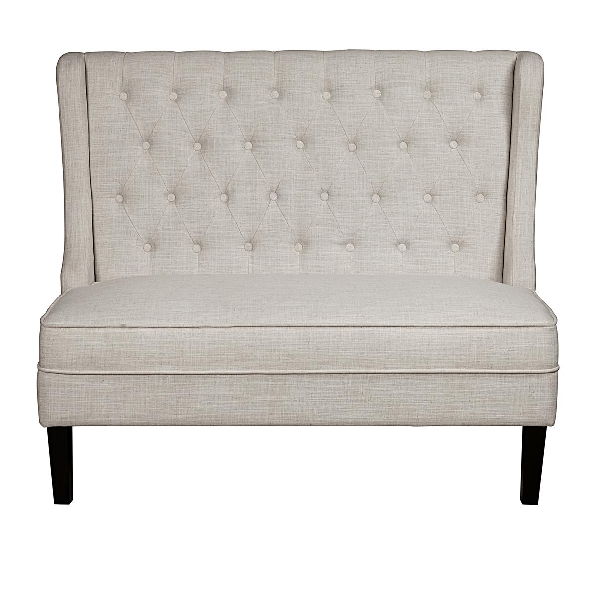 Pulaski Upholstered Banquet in Tuxedo Oatmeal - Luxury Home Furniture (MI)