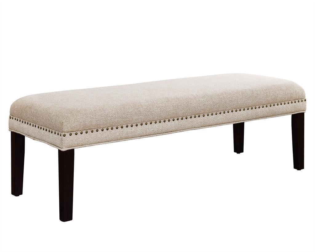 Pulaski Upholstered Bed Bench with Nailhead Trim - Luxury Home Furniture (MI)