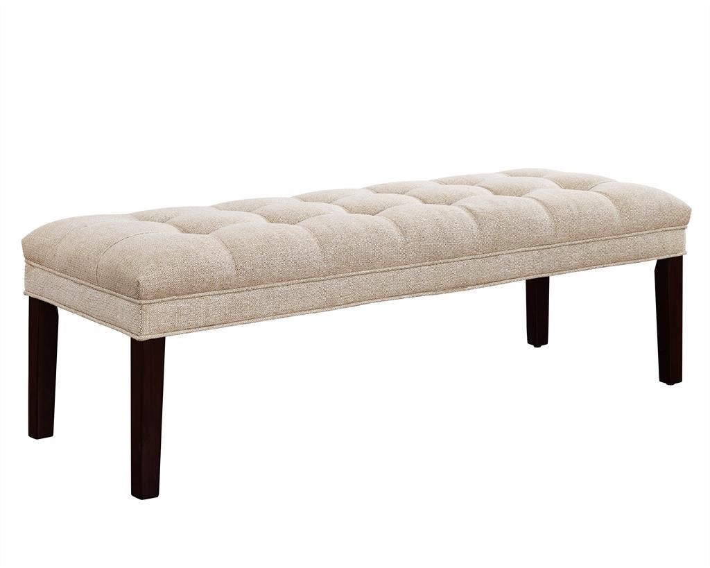 Pulaski Upholstered Panel Tufted Bed Bench - Luxury Home Furniture (MI)