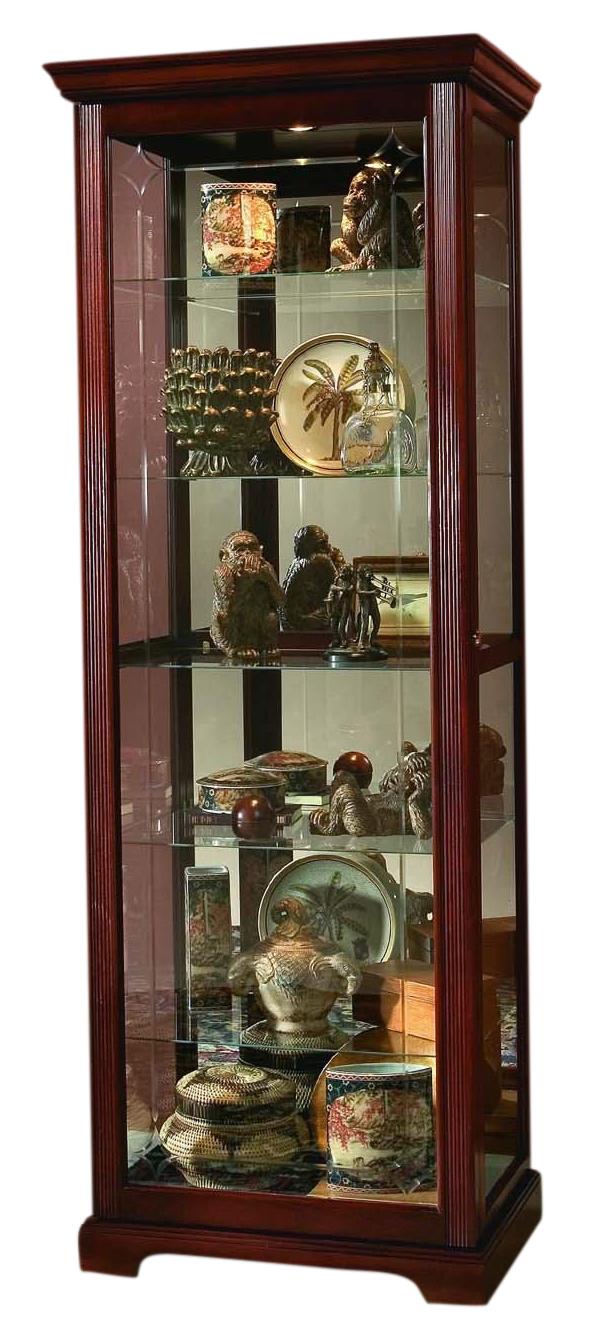Pulaski Victorian Cherry Two Way Sliding Door Curio - Luxury Home Furniture (MI)