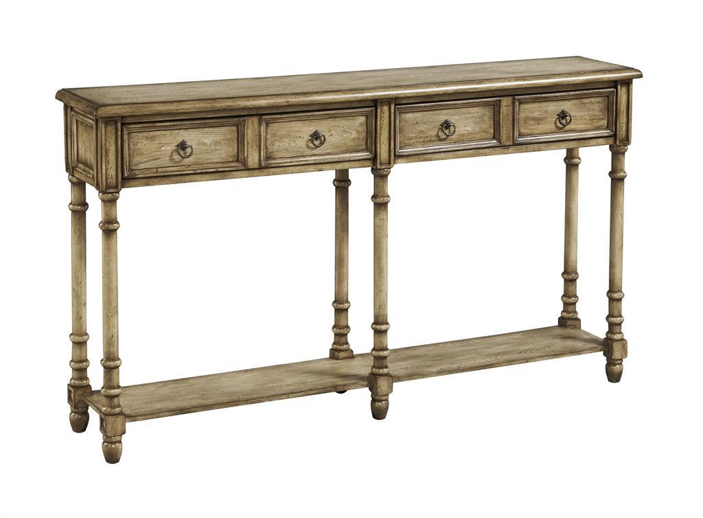 Pulaski Two Tone Rub-Through Console Table - Luxury Home Furniture (MI)