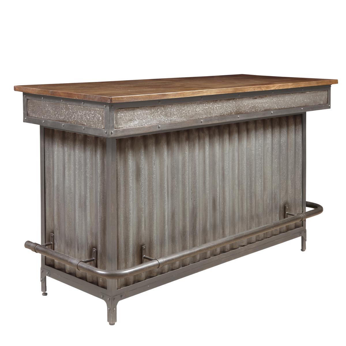 Pulaski Wood and Metal Bar - Luxury Home Furniture (MI)