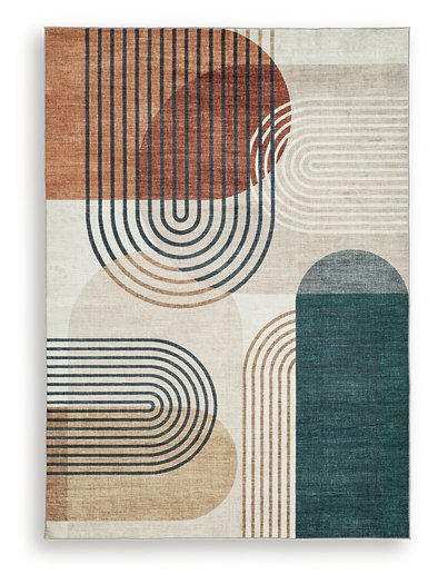 Farrendale Washable Area Rug - Luxury Home Furniture (MI)