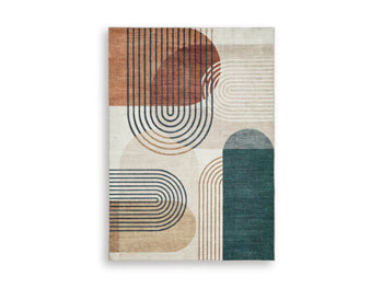 Farrendale Washable Area Rug - Luxury Home Furniture (MI)