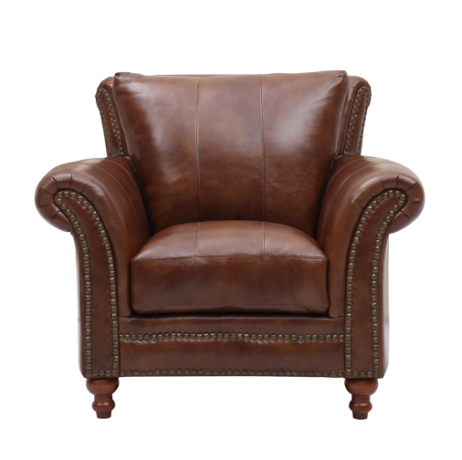 2239 BUTLER CHAIR 6618 BROWN (100% TOP GRAIN LEATHER)