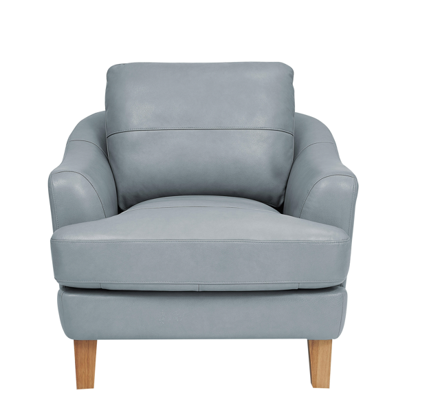 6411 PALMER CHAIR 7284 ICE; LEATHER / SPLIT