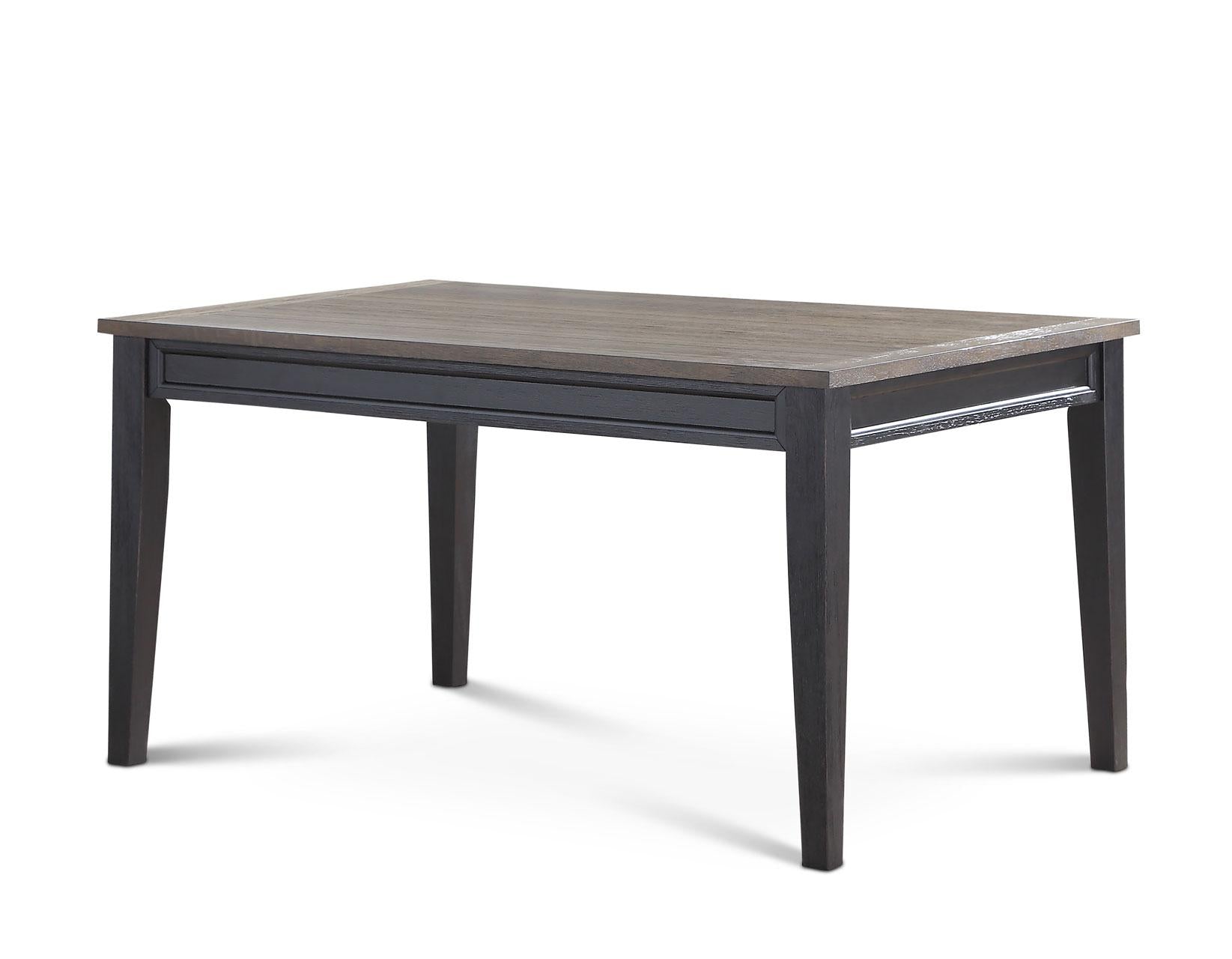 Steve Silver Raven Noir Dining Table in Two Tone Ebony and Driftwood - Luxury Home Furniture (MI)