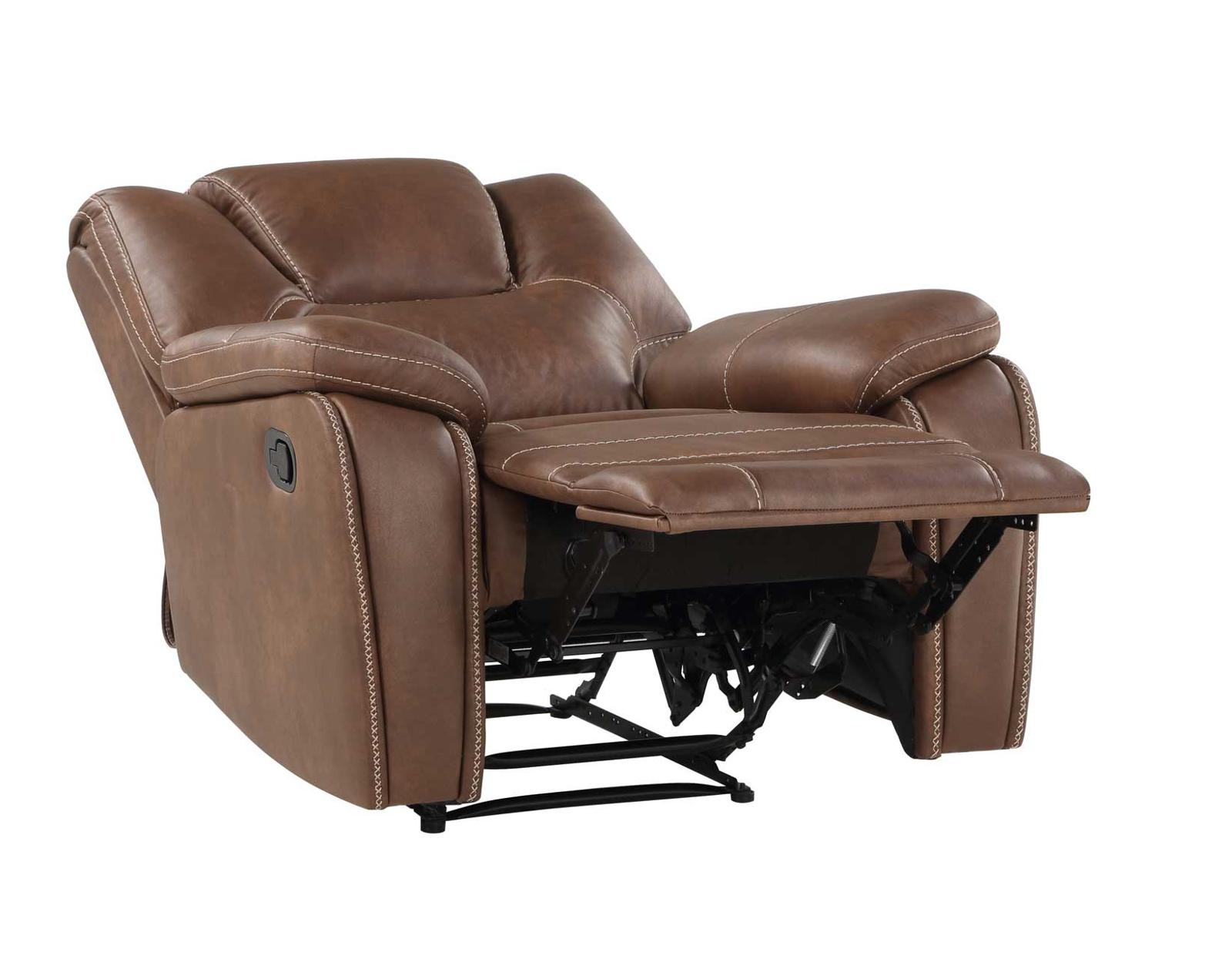Steve Silver Katrine Manual Recliner in Chestnut Brown - Luxury Home Furniture (MI)
