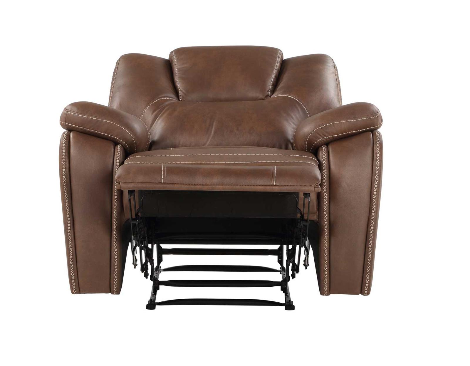 Steve Silver Katrine Manual Recliner in Chestnut Brown - Luxury Home Furniture (MI)