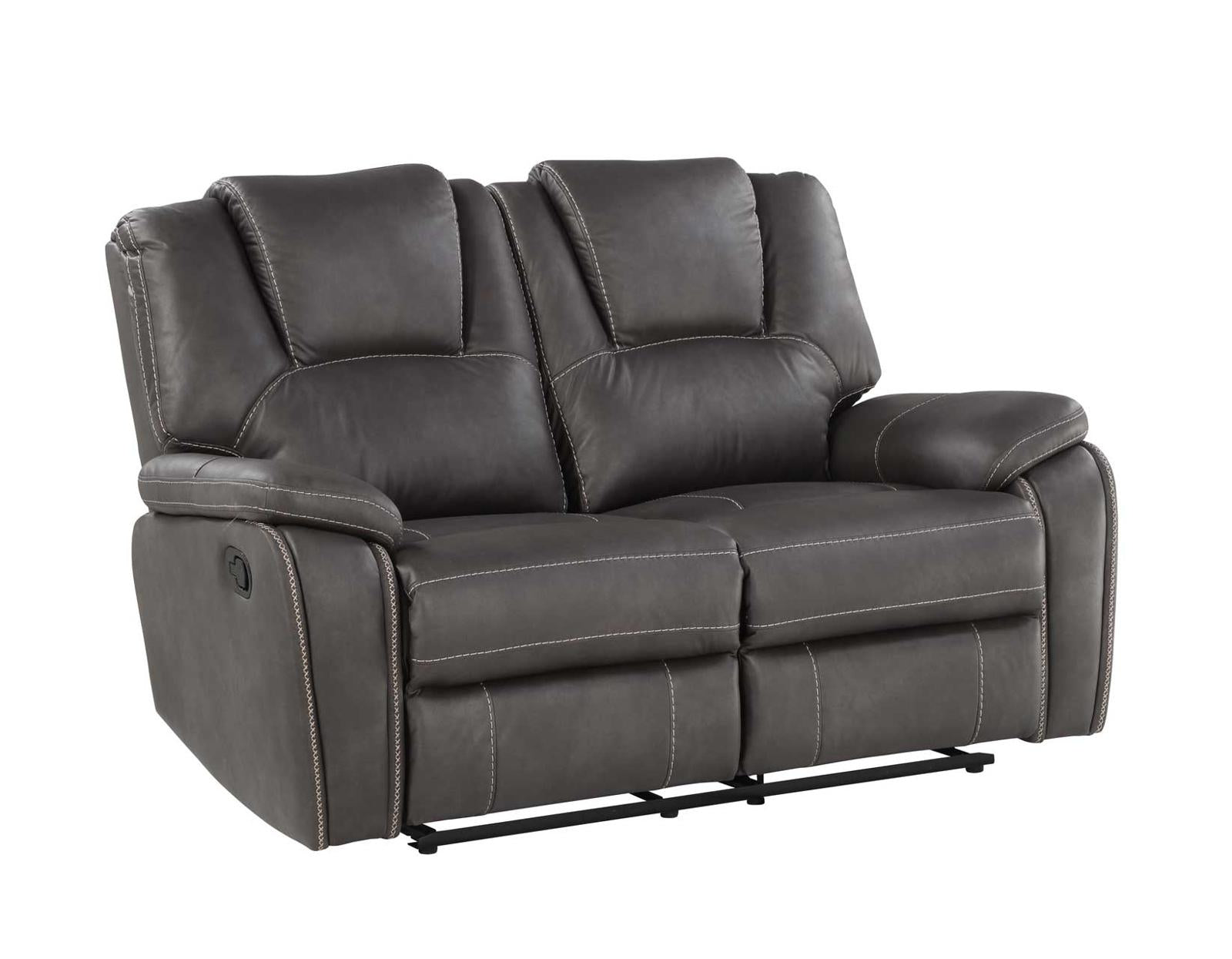 Steve Silver Katrine Manual Reclining Loveseat in Charcoal - Luxury Home Furniture (MI)
