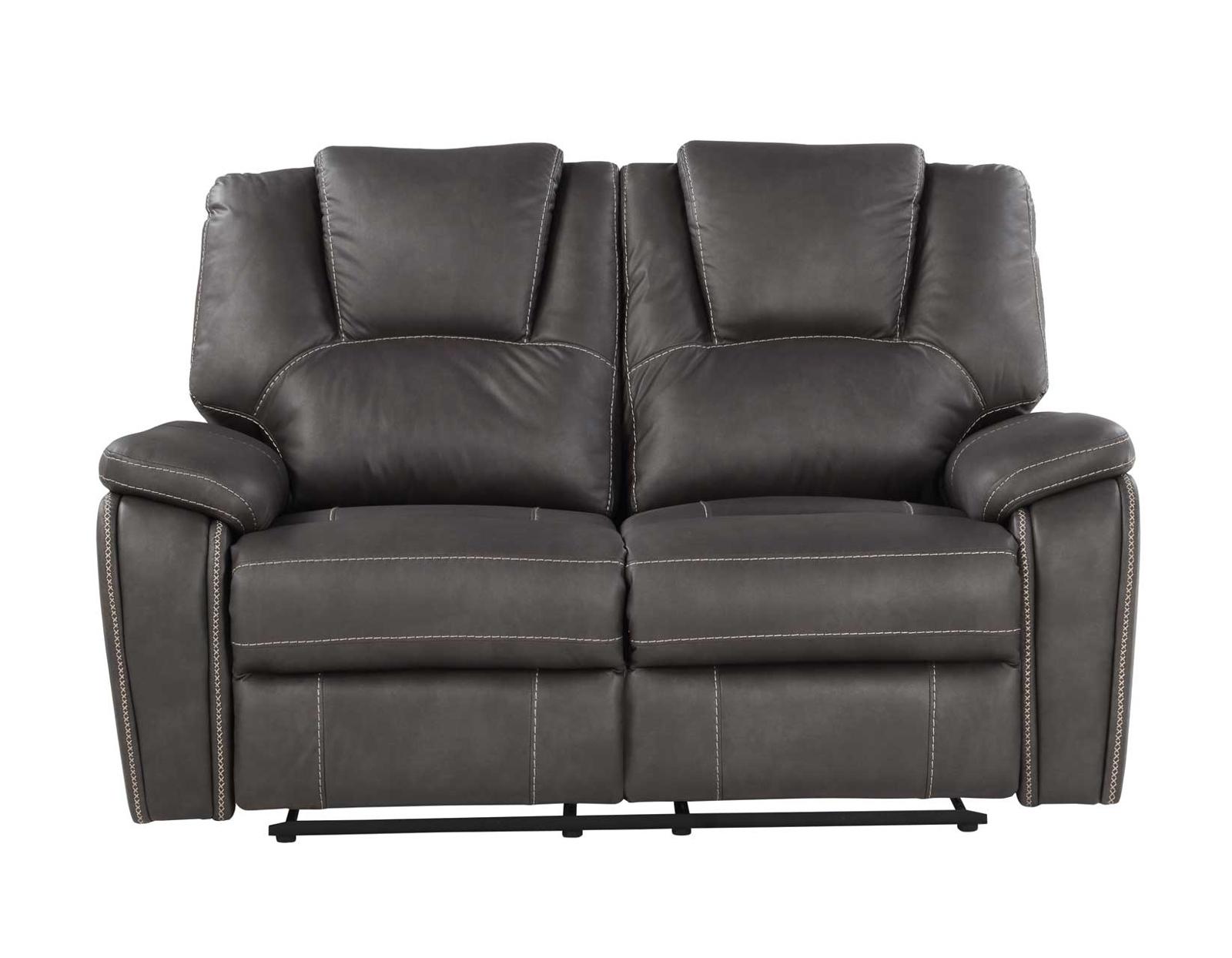 Steve Silver Katrine Manual Reclining Loveseat in Charcoal - Luxury Home Furniture (MI)
