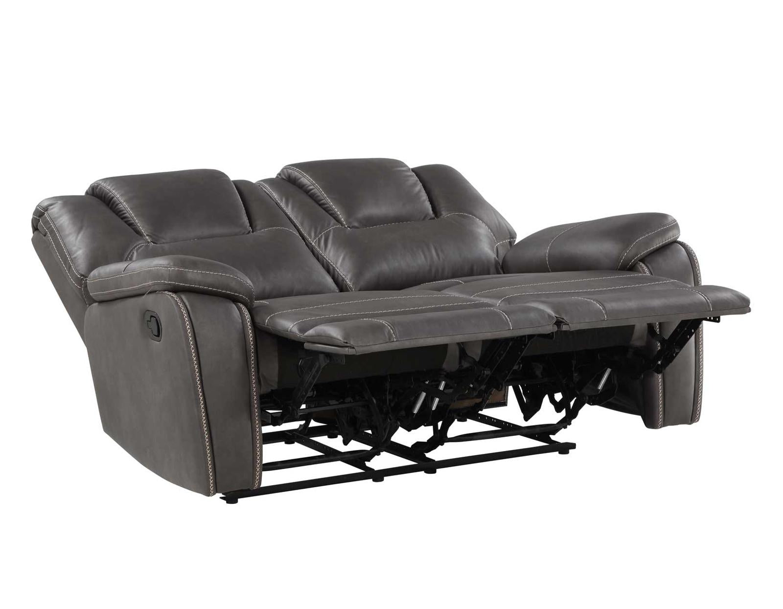 Steve Silver Katrine Manual Reclining Loveseat in Charcoal - Luxury Home Furniture (MI)