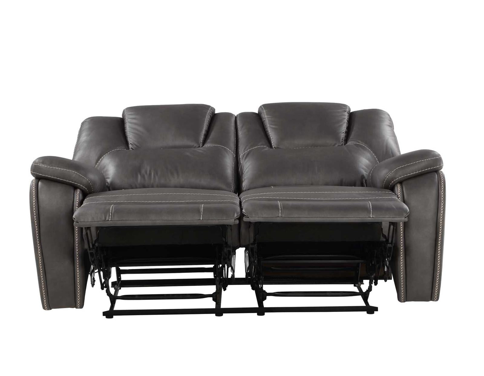 Steve Silver Katrine Manual Reclining Loveseat in Charcoal - Luxury Home Furniture (MI)