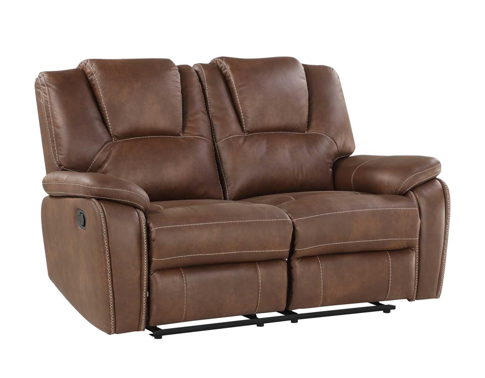 Steve Silver Katrine Manual Reclining Loveseat in Chestnut Brown - Luxury Home Furniture (MI)