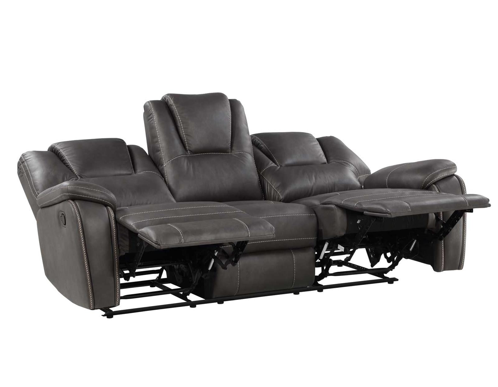Steve Silver Katrine Manual Reclining Sofa in Charcoal - Luxury Home Furniture (MI)