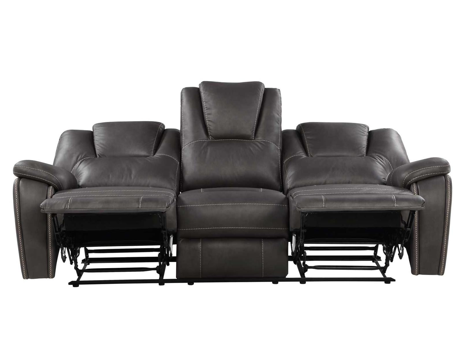 Steve Silver Katrine Manual Reclining Sofa in Charcoal - Luxury Home Furniture (MI)
