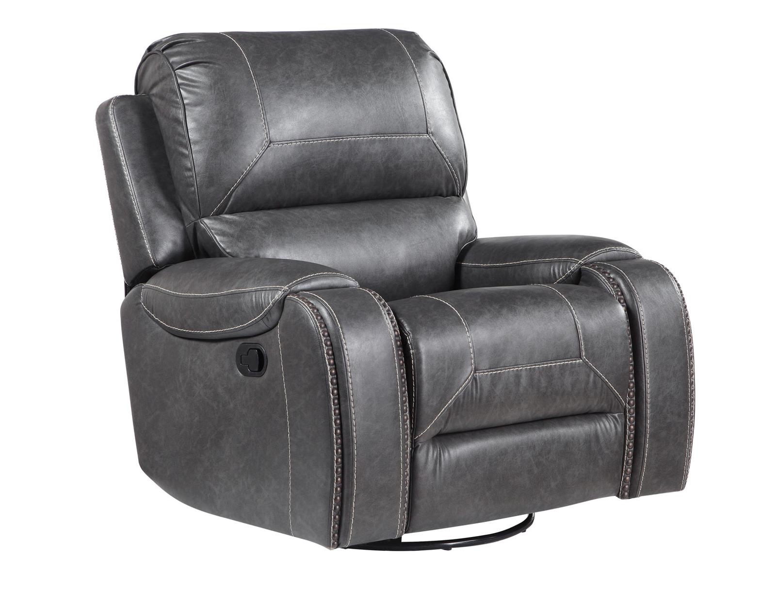 Steve Silver Keily Manual Swivel Glider Recliner in Dove Grey - Luxury Home Furniture (MI)