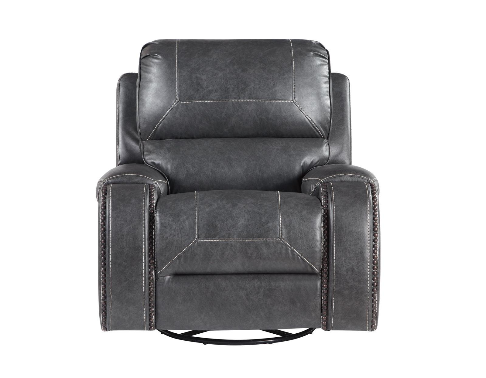 Steve Silver Keily Manual Swivel Glider Recliner in Dove Grey - Luxury Home Furniture (MI)