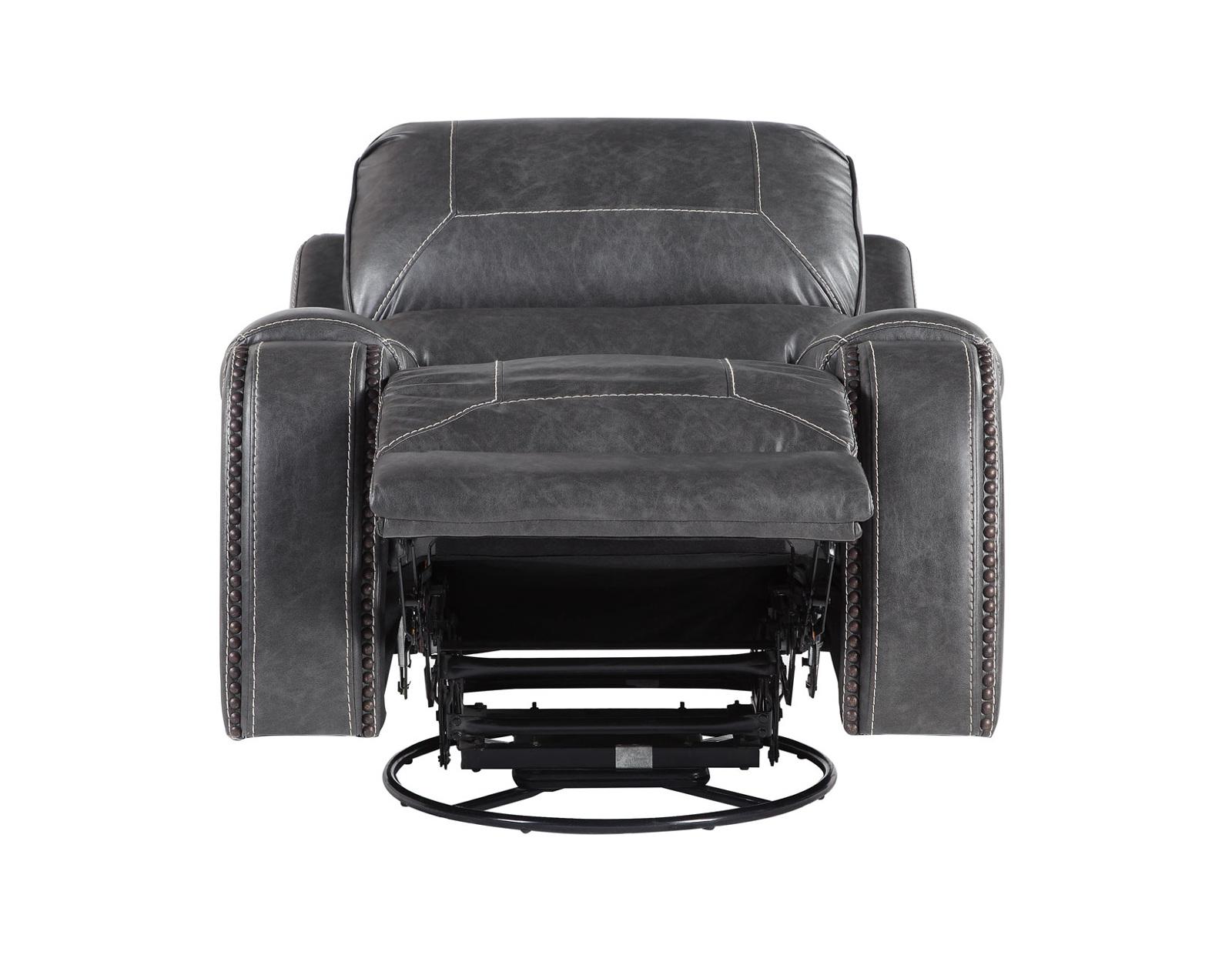 Steve Silver Keily Manual Swivel Glider Recliner in Dove Grey - Luxury Home Furniture (MI)