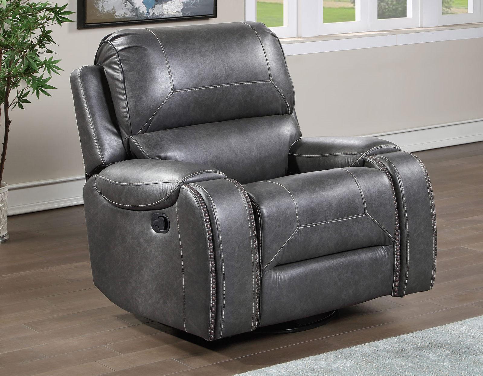 Steve Silver Keily Manual Swivel Glider Recliner in Dove Grey - Luxury Home Furniture (MI)
