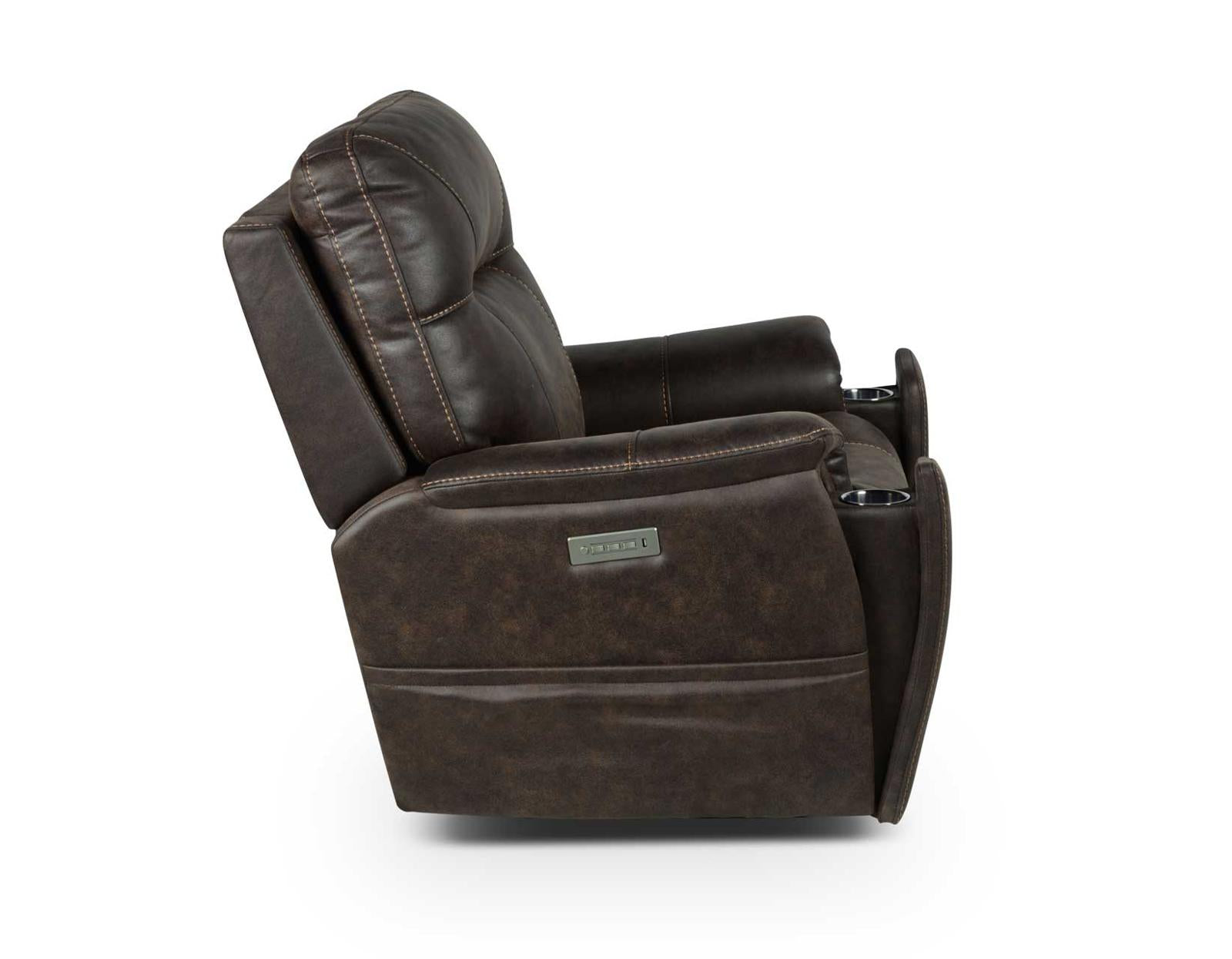 Steve Silver Lexington Triple-Power Media Recliner in Canyon Walnut - Luxury Home Furniture (MI)