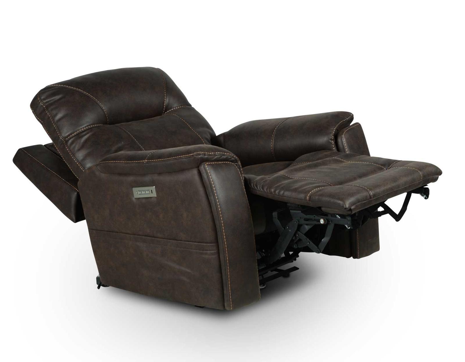 Steve Silver Lexington Triple-Power Media Recliner in Canyon Walnut - Luxury Home Furniture (MI)