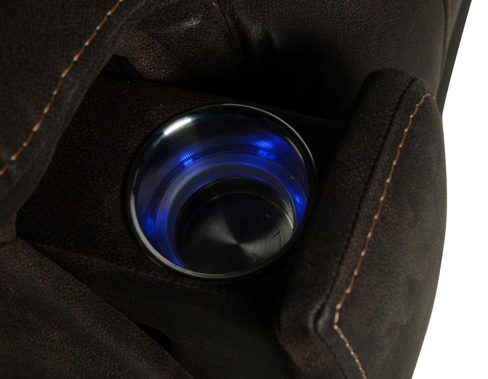 Steve Silver Lexington Triple-Power Media Recliner in Canyon Walnut - Luxury Home Furniture (MI)