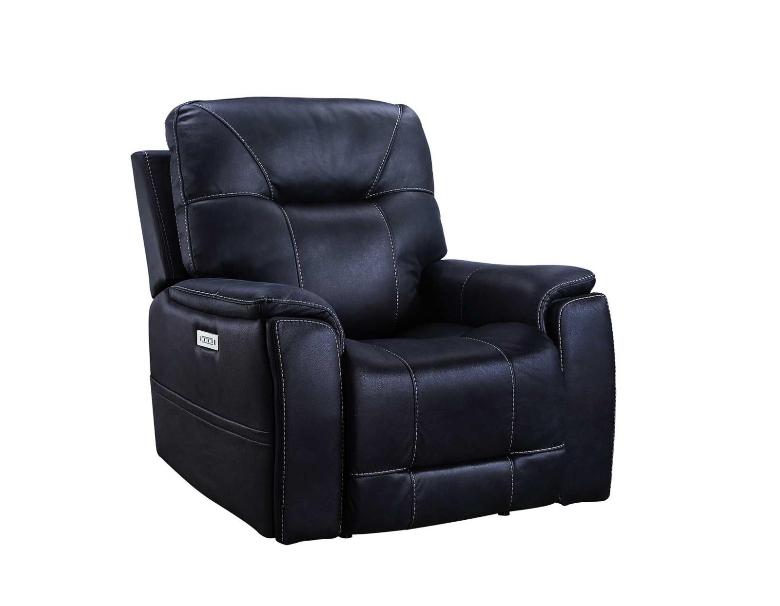 Steve Silver Lexington Triple-Power Media Recliner in Ocean Blue - Luxury Home Furniture (MI)