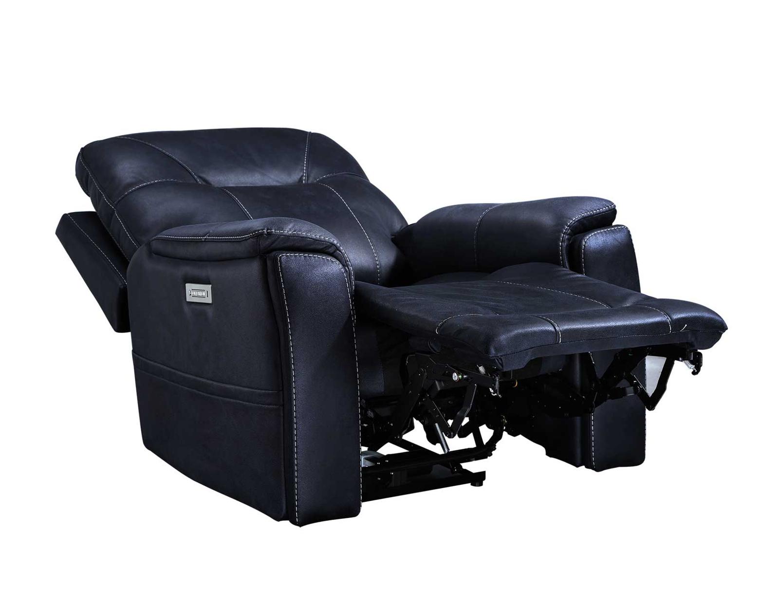 Steve Silver Lexington Triple-Power Media Recliner in Ocean Blue - Luxury Home Furniture (MI)