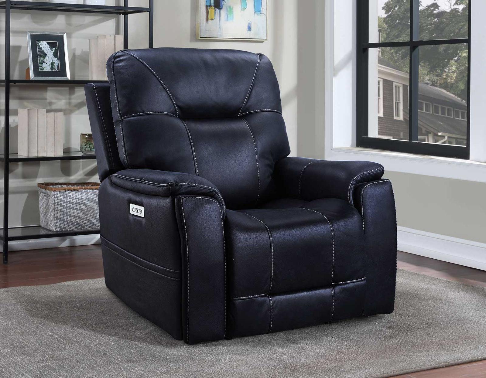 Steve Silver Lexington Triple-Power Media Recliner in Ocean Blue - Luxury Home Furniture (MI)