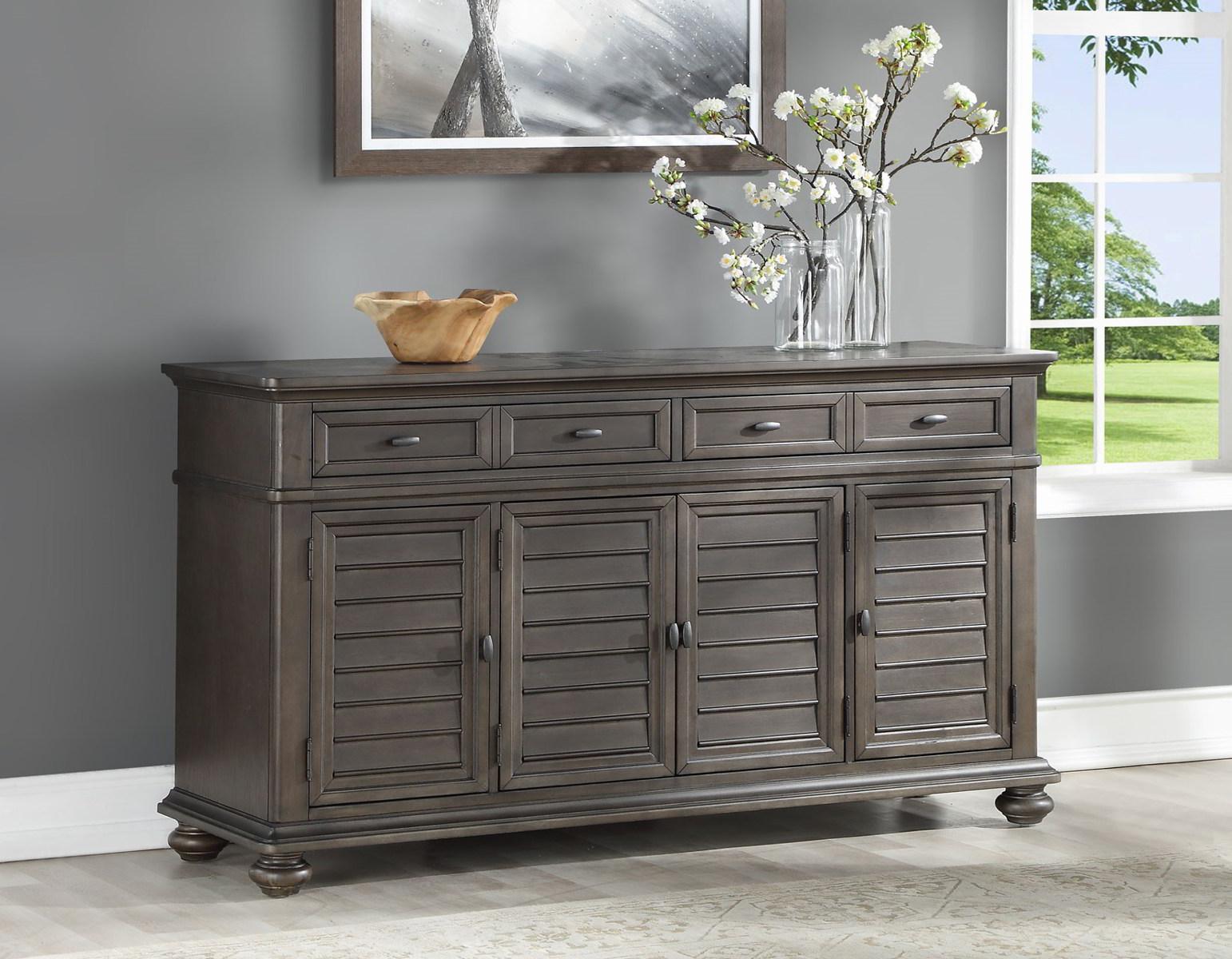 Steve Silver Linnett Server in Slate - Luxury Home Furniture (MI)