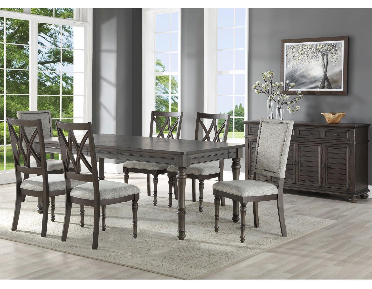 Steve Silver Linnett Side Chair in Slate - Luxury Home Furniture (MI)