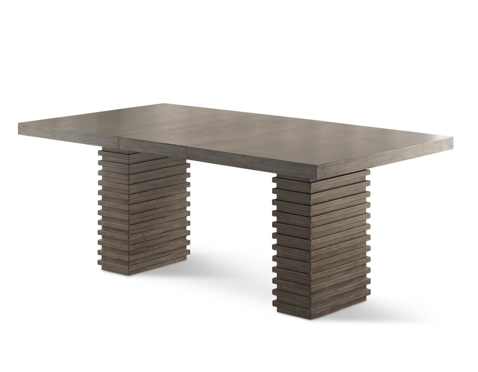 Steve Silver Mila Dining Table in Washed Grey - Luxury Home Furniture (MI)