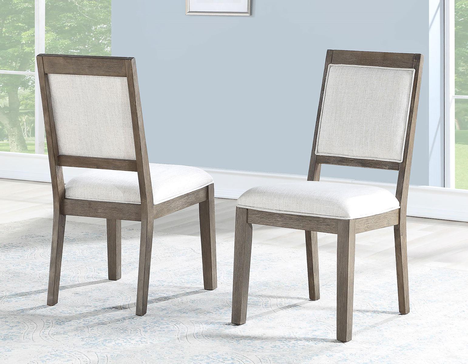 Steve Silver Molly Side Chair in Washed Grey Oak (Set of 2) - Luxury Home Furniture (MI)