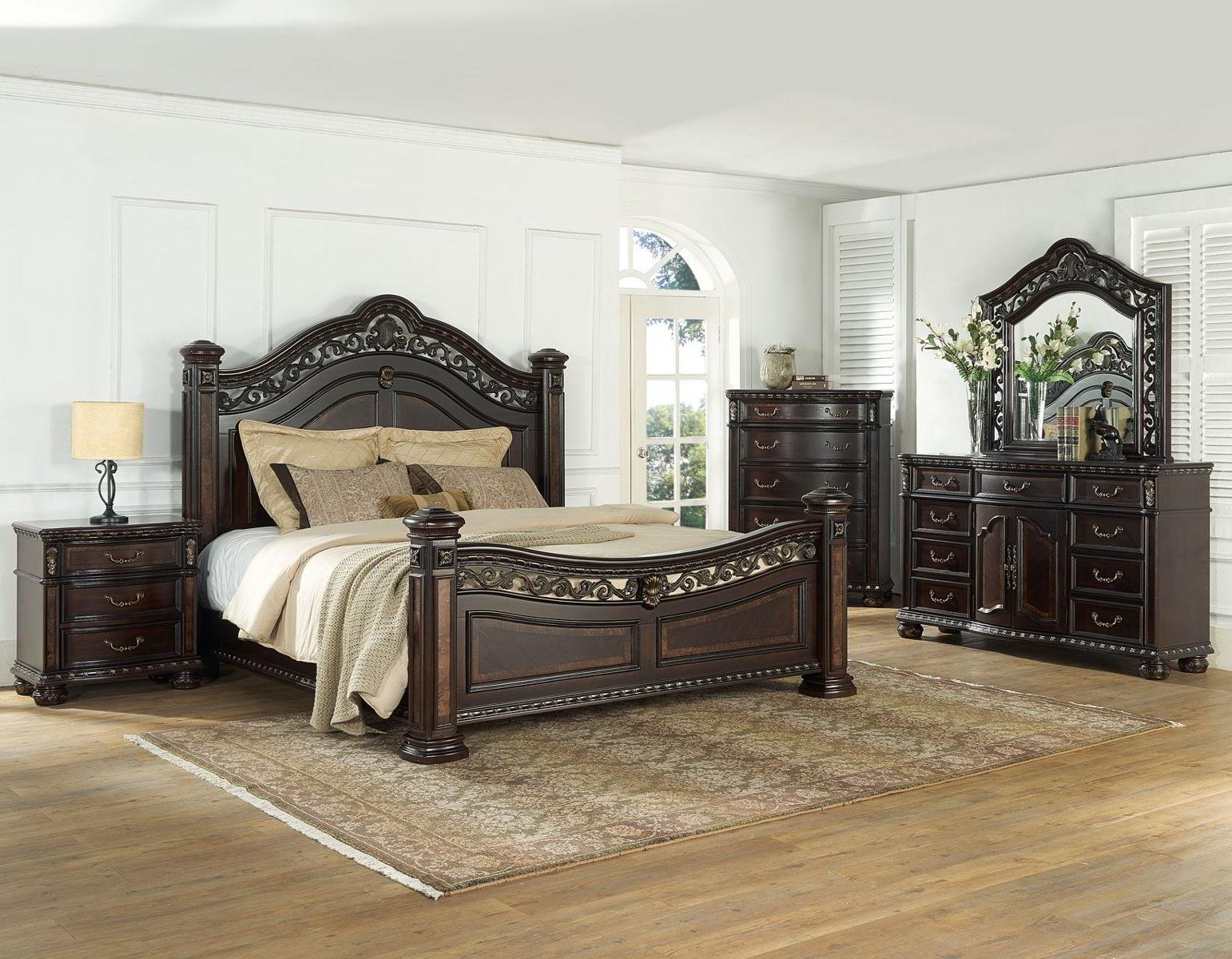 Steve Silver Monte Carlo 3 Drawer Nightstand in Cocoa - Luxury Home Furniture (MI)