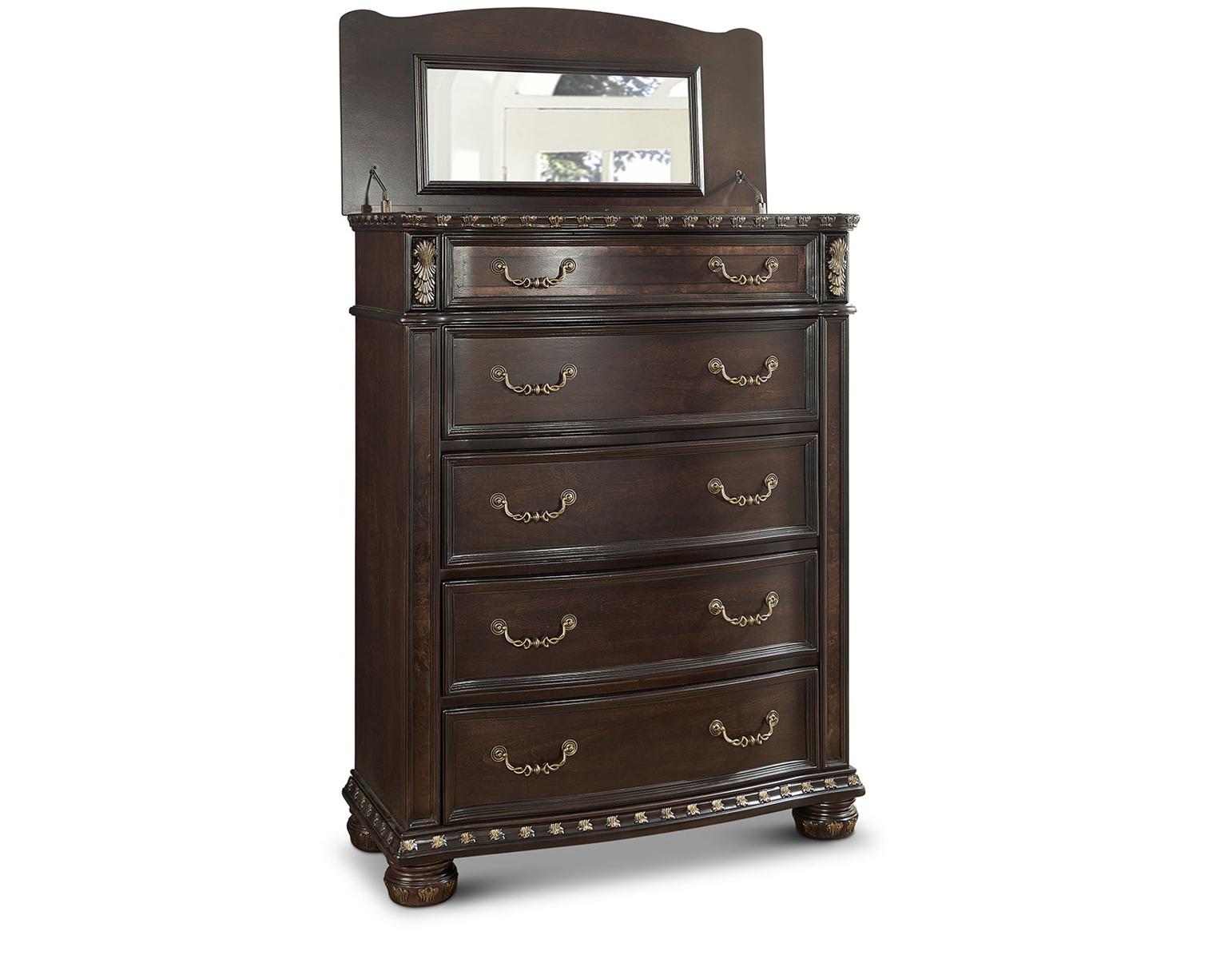 Steve Silver Monte Carlo 5 Drawer Chest in Cocoa - Luxury Home Furniture (MI)