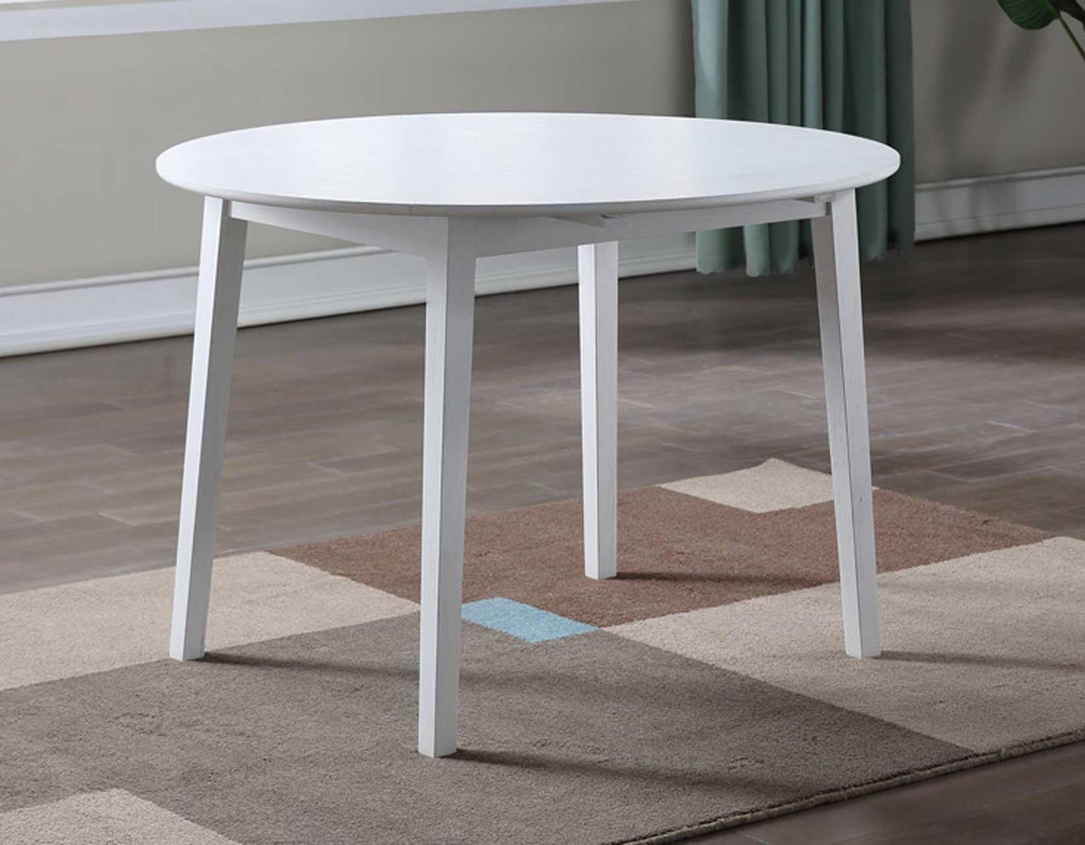 Steve Silver Naples Dining Table in Antiqued White - Luxury Home Furniture (MI)
