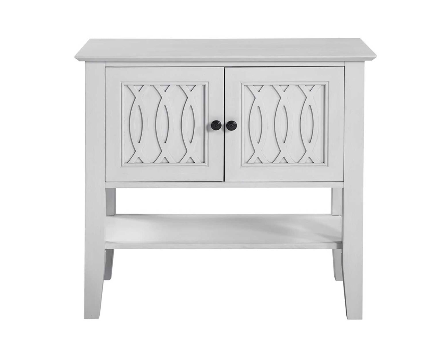 Steve Silver Naples Server in Antiqued White - Luxury Home Furniture (MI)