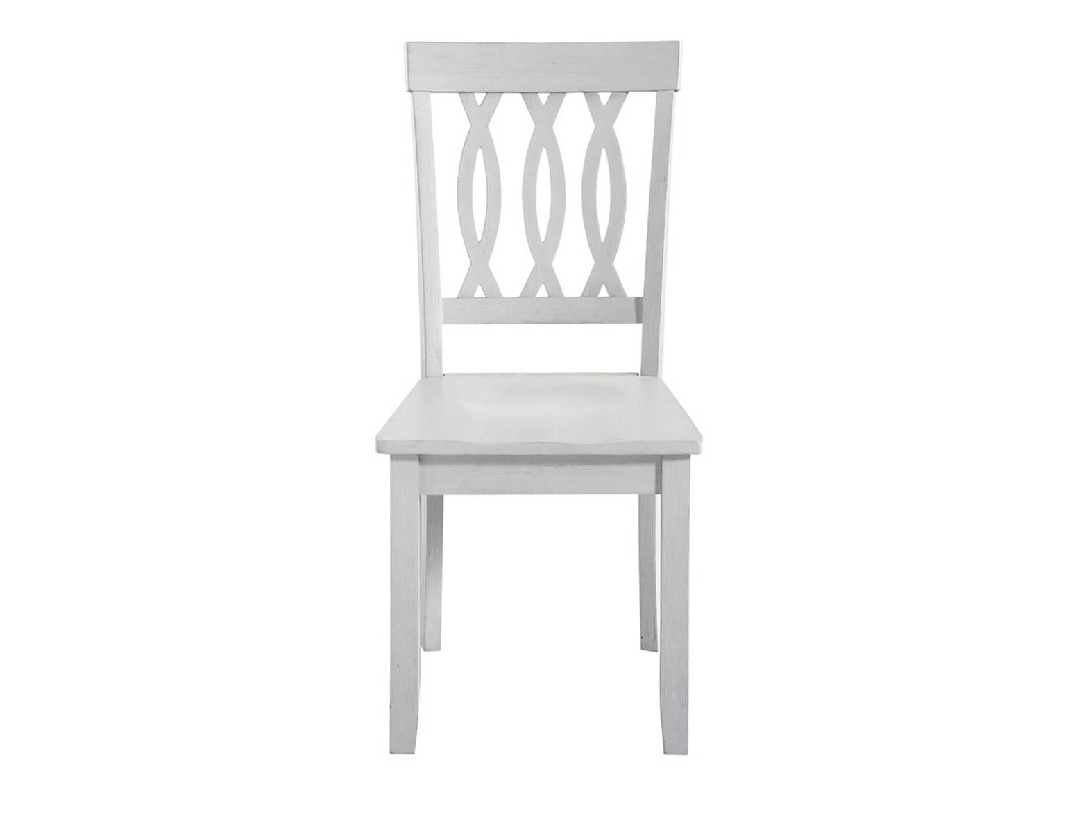 Steve Silver Naples Side Chair in Antiqued White (Set of 2)