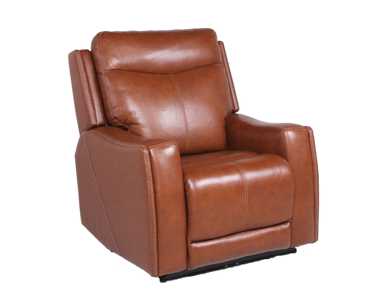 Steve Silver Natalia Leather Dual Power Recliner in Coach - Luxury Home Furniture (MI)