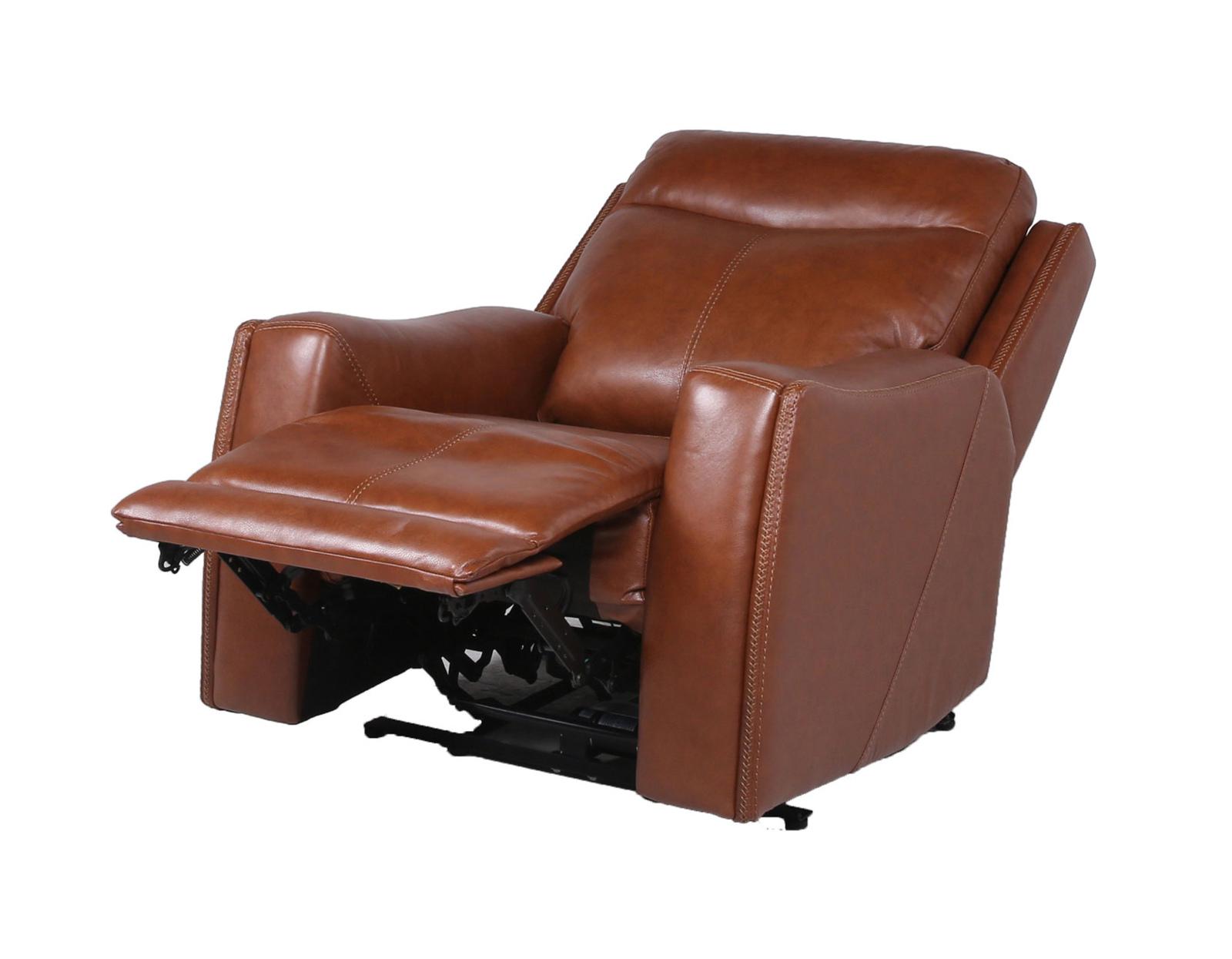Steve Silver Natalia Leather Dual Power Recliner in Coach - Luxury Home Furniture (MI)