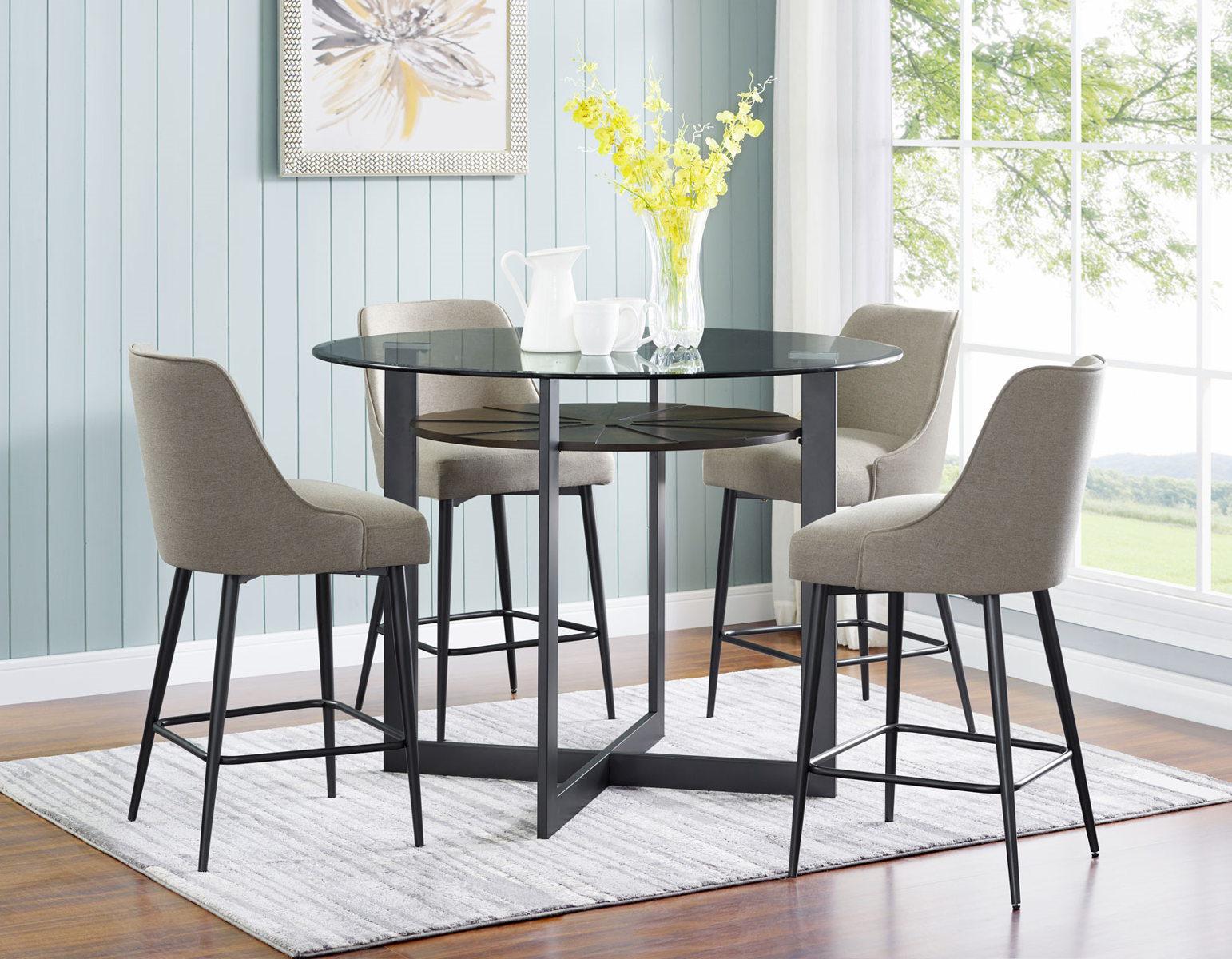 Steve Silver Olson Counter Chair in Caramel (Set of 2) - Luxury Home Furniture (MI)